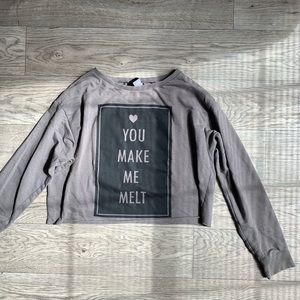 Gray oversized cute sweater